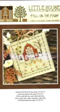 Little House Needleworks LHN - Fall On The Farm Chart No. 8 - This Little Piggy