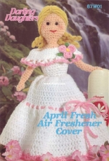 Annies Attic - Beverly Study - Darling Daughters - 87W01 April Fresh Air Freshener Cover