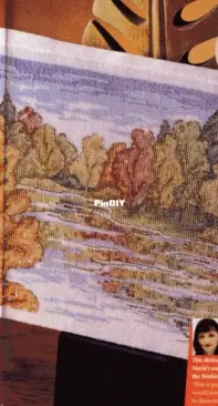 Needlepoint Canvas: Autumn Reflection