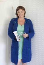Saskia Laan - Cobalt Blue Cardigan -  Dutch