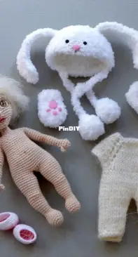 Paprika Crochet Dolls - Maria Gavrilova - Airis Bunny Doll - Russian