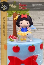 Feltro em Duas - No.34 Topo Bolo Branca de Neve - Snow White Felt Pattern  Portugues