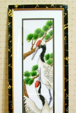 Cranes.