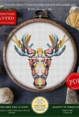 Awesome Pattern Studio 257 - Mandala Elk - XSD
