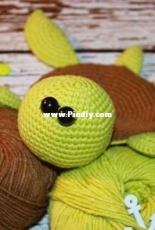 Unknown Designer - Turtle Crochet Coaster - Hungarian Translated - Free