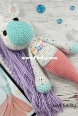 Sweet Oddity Art - Carolyne Brodie - Ursula the Unicorn Crochet Pattern