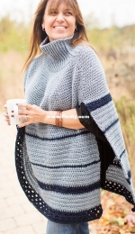 144 Stitches - Michele Costa - Montana Poncho - free
