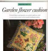 discovering needle craft needlepoint project 46 garden flower cushion