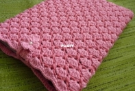 JolasCreations - Laptop pink crochet case sleeve