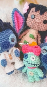 Edu Santos Amigurumis - Eduardo Santos - Lilo and Stitch - Portuguese