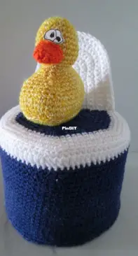 Toilet Paper Cover - Duck on toilet