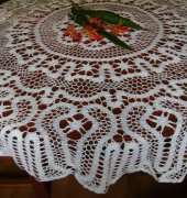 Bruges large round tablecloth-Sabrina Robótki extra 2007.02