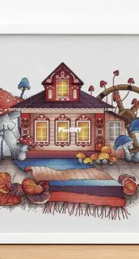 SA-pattern - House with mushrooms by Svetlana Sichkar