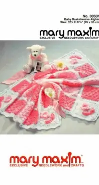 Mary Maxim - Agnes Freese - 3050N Baby BasketWeave Afghan