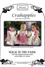 Crabapples Doll Cloth-Walk in the Park for 18"inch Doll by Bonnie Spencer