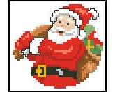 vervaco 12.101 christmas card Santa pcs