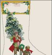Charles Ross Deck the Halls 902L Victorian Christmas Stocking