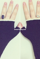 Always Snape: textured gloves by Leonie Thornley-Free