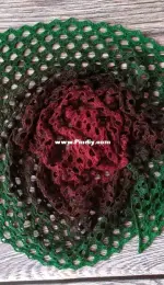 Leapfrog granny shawl