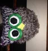 Loom knit owl