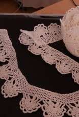 White lace edge