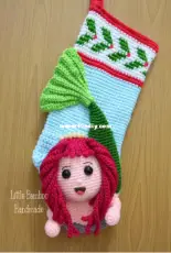 Little Bamboo Handmade - TS Min  - Mermaid Christmas stocking
