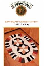Lion Brand Yarn - Nº 1299AD  Desert Star Rug - Free