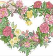 Bucilla 43515 - Rose Heart Wreath