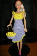 Maguinda Bolsón - Dahiana dress and bag set for dolls