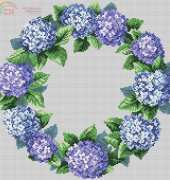 De Fil en Aiguille DFEA-69 May-June 2009 Wreath Hortensia