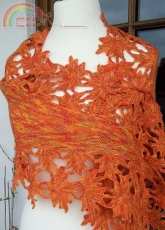 Knitted Shawl Autumn Lace by Svetlana Gordon