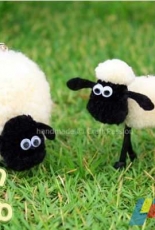 Pom Pom- Shaun The Sheep Tutorial by Craft Passion-Free