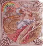 Mucha pillow November