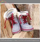 Sophie and Me- Ingunn Santini - Winter Boots with Fur and Laces