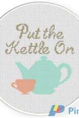 Daily Cross Stitch - Put the Kettle On