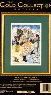 Dimensions - The Gold Collection Petites 8560 Mountain Santa XSD