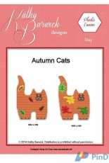 Autumn Cats by Kathy Barwick-Plastic Canvas