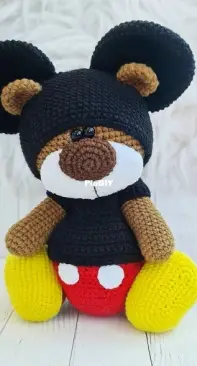 Crochet Wonders Design - Crochet Funny Bear - Olga Kurchenko - Outfit Mickey for Bear