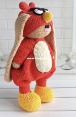 Knittoypatterns - Natalya Solovjeva - Natalia Solovieva - Red Outfit