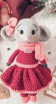 Polly Toys Crochet - Dasha Lobacheva - Mouse Iriska