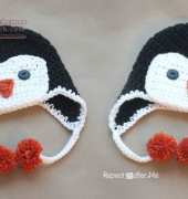 Repeat Crafter Me - Sarah Zimmerman- Crochet Penguin Hat Pattern- Free