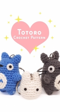 Mini Totoro Crochet Keychain - A Free Pattern 