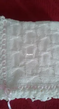 Knitting baby blanket