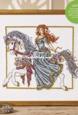 Medieval Lady and Horse by Shannon Wasilieff from Cross Stitch Gold 144 XSD
