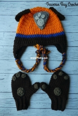 Traverse Bay Crochet - Laura Wilson - Zuma Paw Patrol Hat and Mitten Set - Free