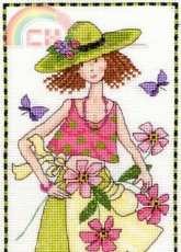 Bothy Threads XGL3 Garden Lass- Lucy by Lesley Teare