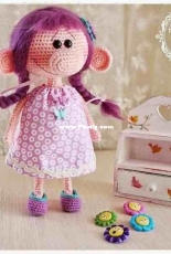 Amigurumi Aşkına - Tiny Mini Design - Demet Karabayır - Big Nose Little Girl - Russian - Translated