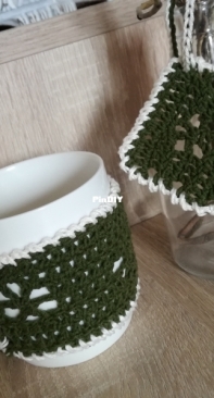 Crochet mug cover