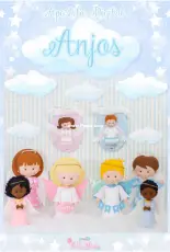 Fofurices Bella Manu - Angels - Anjos - Vanessa Fidelis - felt - Portuguese