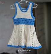 Crochet dress for baby girls 2 – 2.5 years old